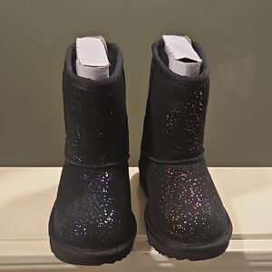 UGG Kids Sparkly Black Boots